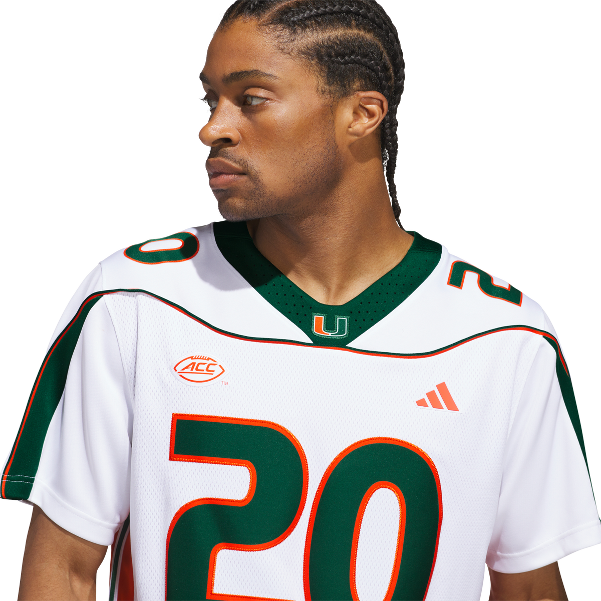 Miami Hurricanes adidas Ed Reed 2001 25th Anniversary Premium Jersey - White