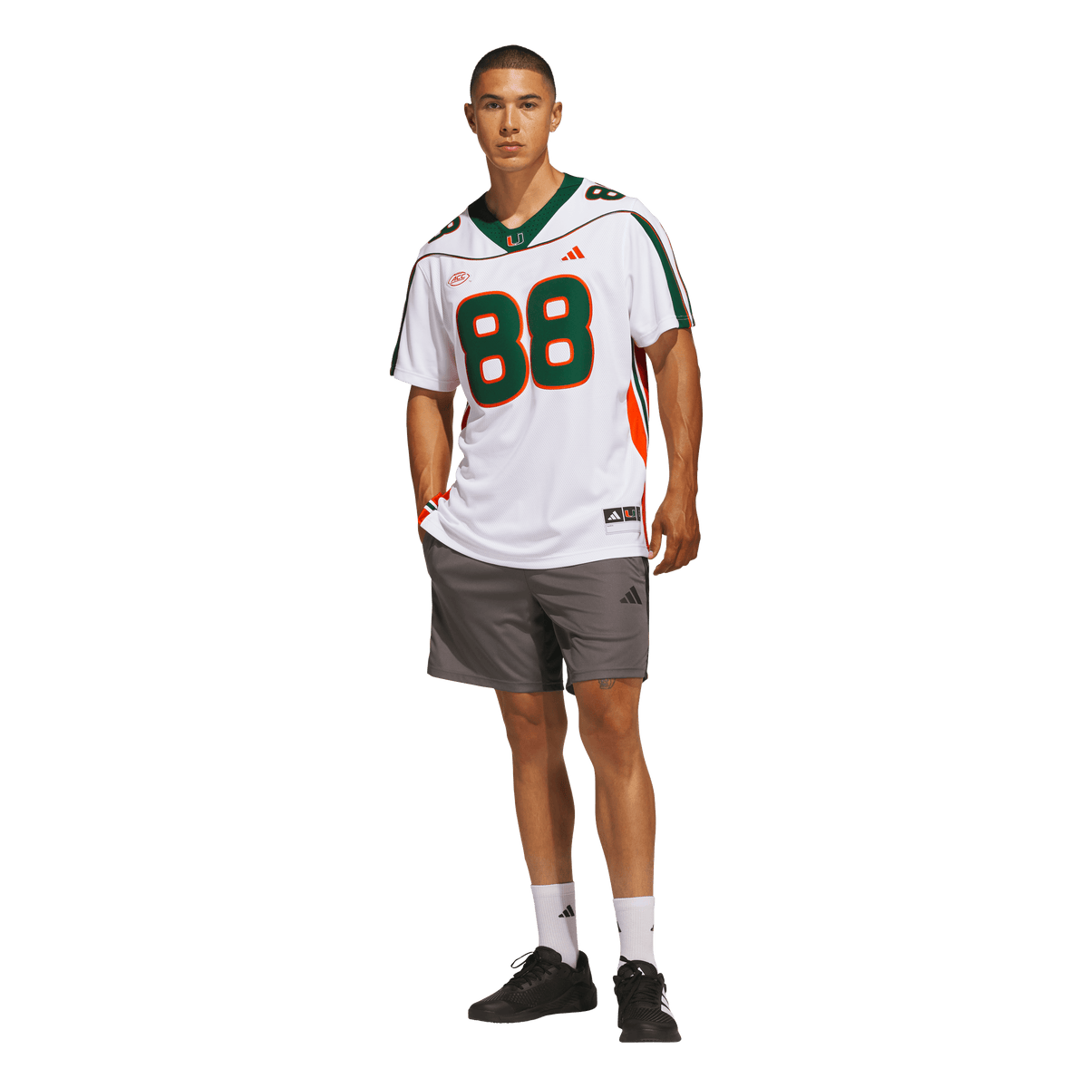 Miami Hurricanes adidas Jeremy Shockey 2001 25th Anniversary Premium Jersey - White