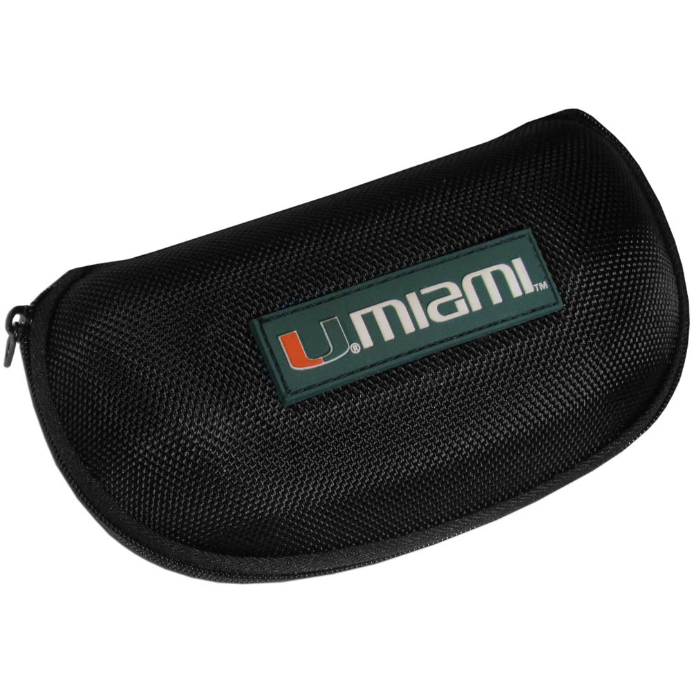 Miami Hurricanes Hard Shell Eye Glass Case -  Black