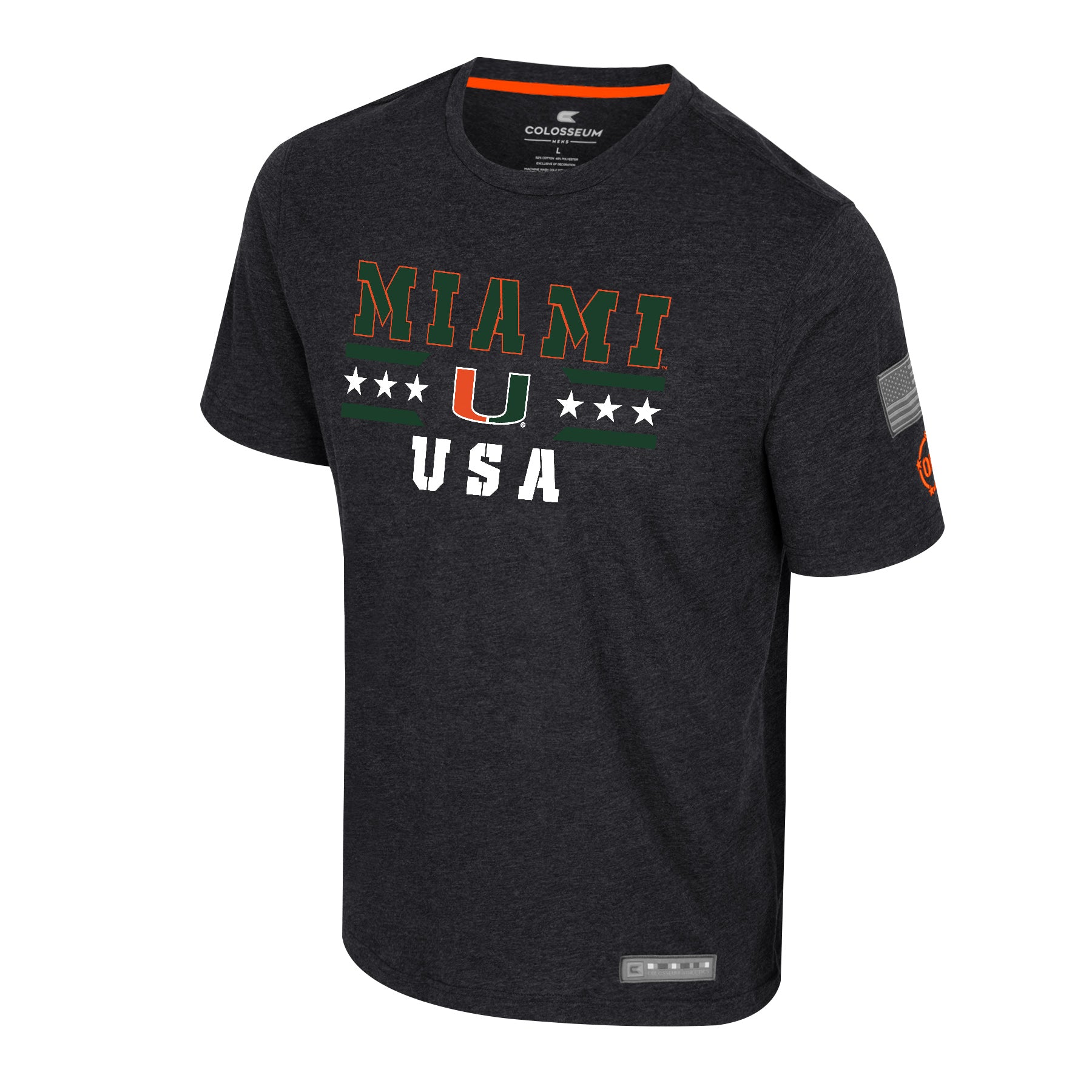 Miami Hurricanes Colosseum MENS OHT FIELD S/S TEE - Black