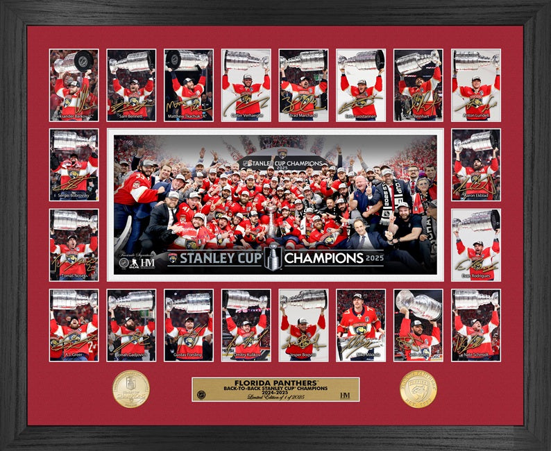 Florida Panthers 2025 Stanley Cup Champions Memorable Moments Bronze Coin Photo Mint