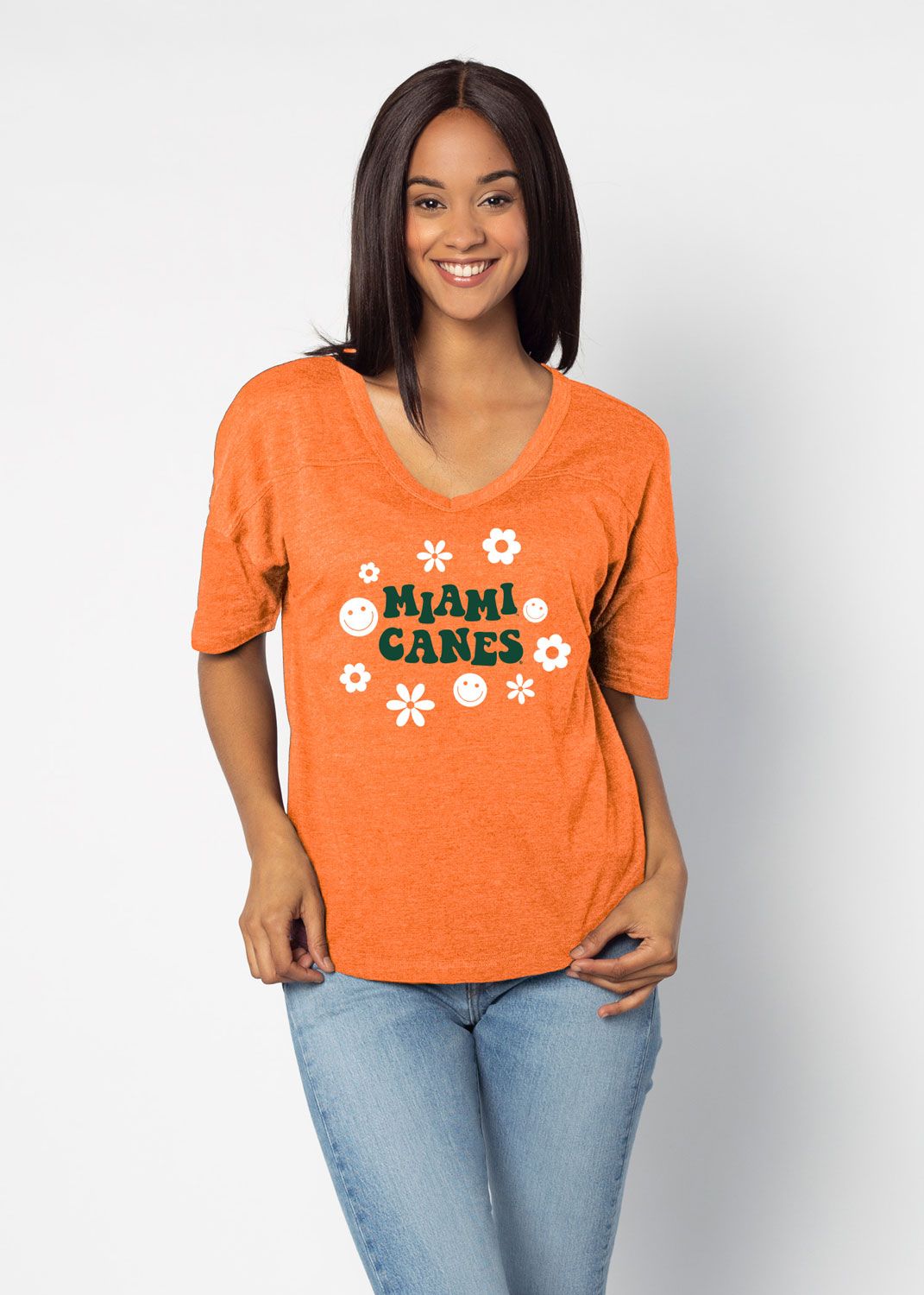 Miami Hurricanes Chicka-D V-Happy Shirt - Orange