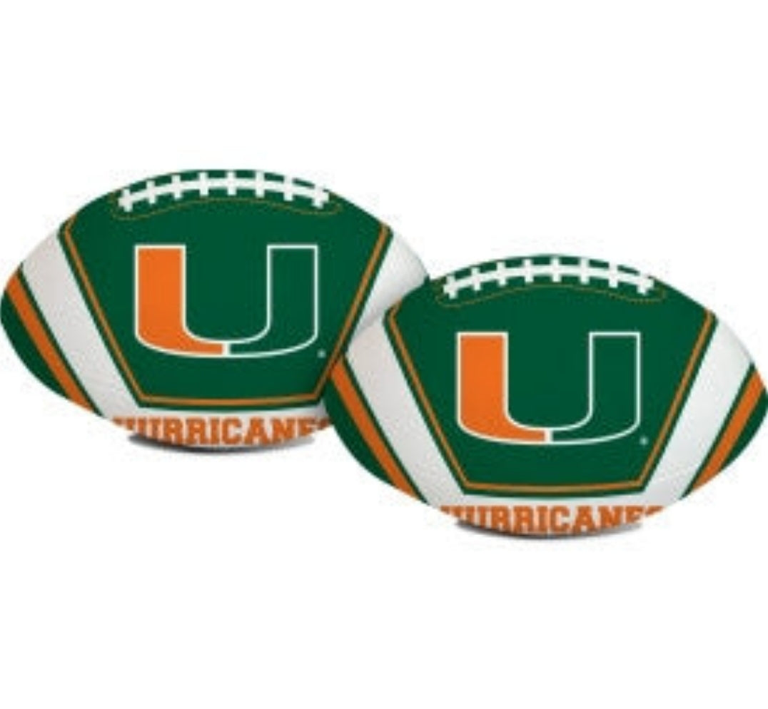 Miami Hurricanes Softee Mini Football - 6 Inch