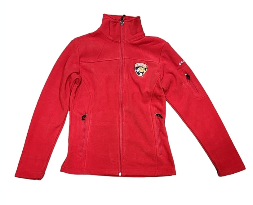 Florida Panthers Columbia Women Give & Go Fleece Full Zip Pullover - Red