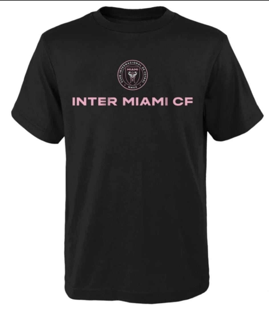 LIonel Messi Inter Miami CF Kids Name & Number T-Shirt - Black