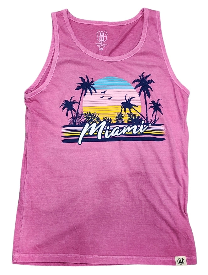 Miami Pigment Beach Tank Top - Fuchsia