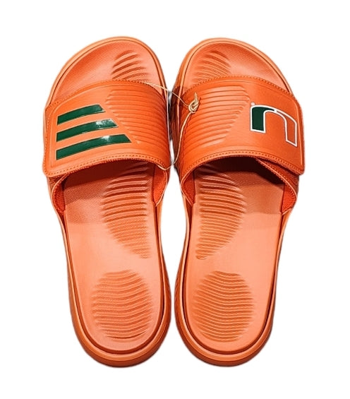 Miami Hurricanes adidas Unisex Alphabounce Slide Sandals Orange