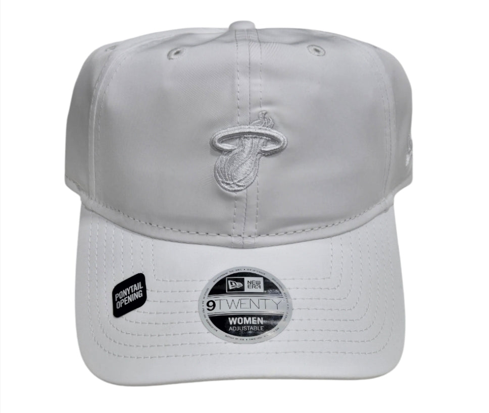 Miami Heat New Era Womens Functional Pony Tail 9Twenty Hat White
