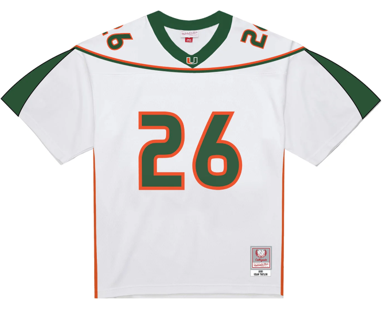 Mitchell & Ness Miami Hurricanes Sean Taylor #26 2001 Jersey - White