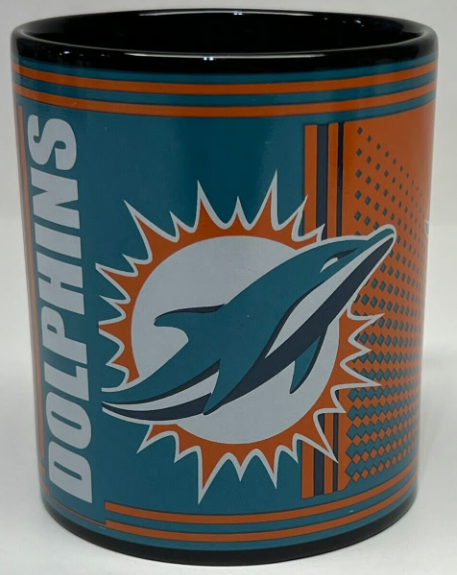 Miami Dolphins 11 Ounce Hero Coffee Mug - Black