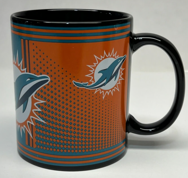 Miami Dolphins 11 Ounce Hero Coffee Mug - Black