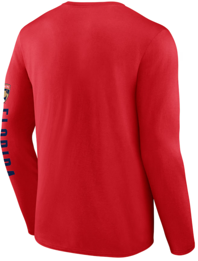 Florida Panthers Headline Long Sleeve T-Shirt - Red