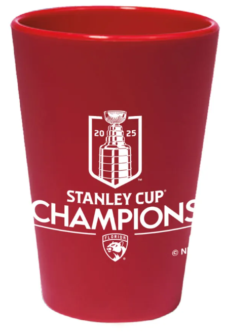 Florida Panthers 2025 Stanley Cup Champions Silicone Shot Glass - 1.5oz