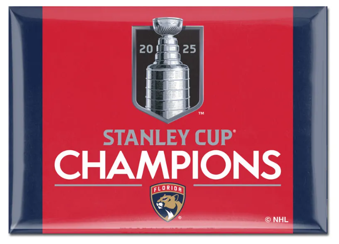 Florida Panthers 2025 Stanley Cup Champions Fridge Magnet - 2.5 x 3.5