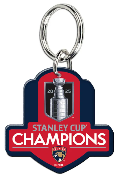Florida Panthers 2025 Stanley Cup Champions Premium Acrylic Keychain
