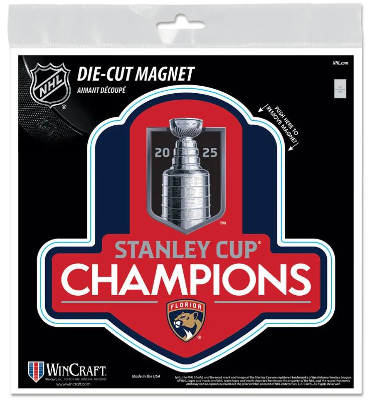 Florida Panthers 2025 Stanley Cup Champions Magnet - 5"