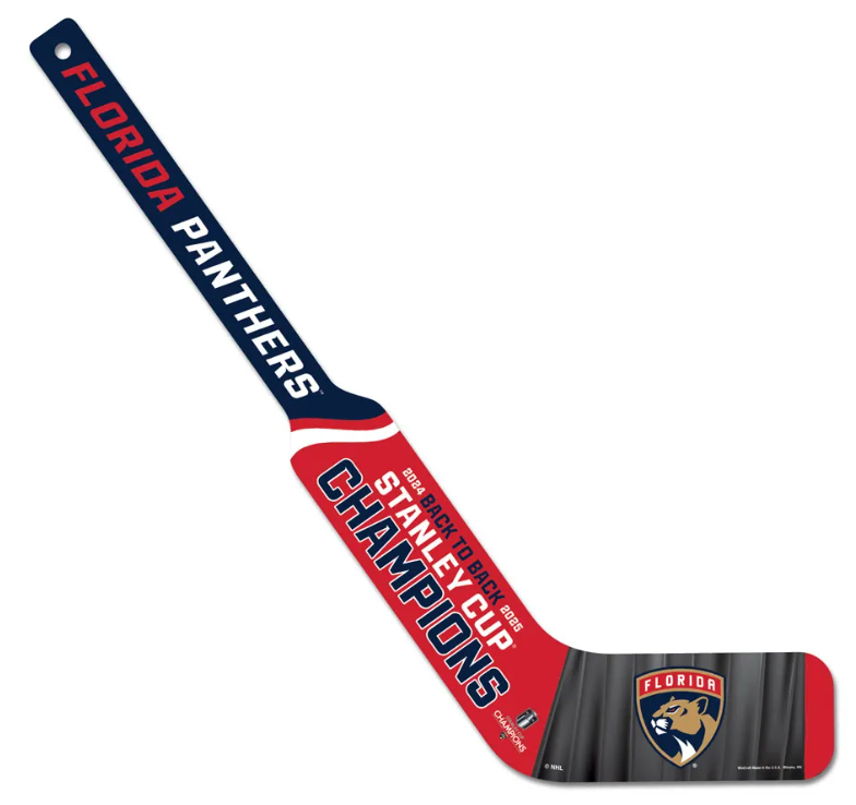 Florida Panthers 2025 Back to Back Champions Goalie Stick - 24"
