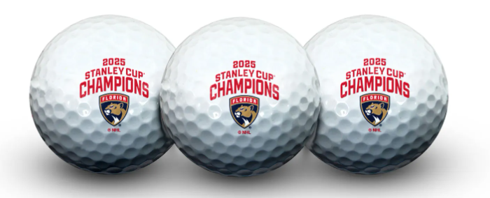 Florida Panthers 2025 Stanley Cup Champions Golf Ball Set - 3-Pack