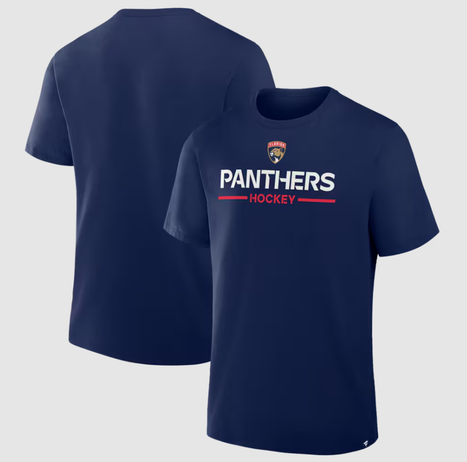Florida Panthers Authentic Pro Primary T-Shirt - Navy Blue