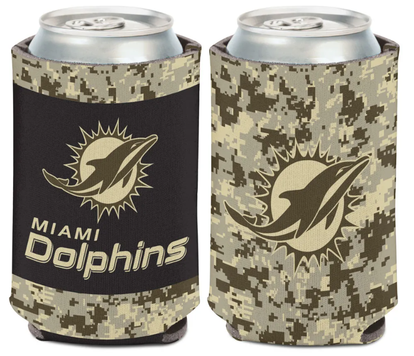 Miami Dolphins Digi Camo 2-Sided Can Koozie
