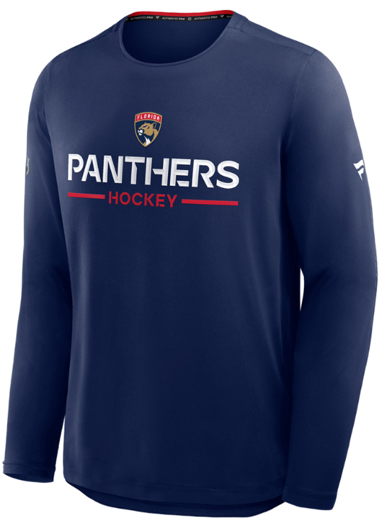 Florida Panthers Fanatics Authentic Pro Rink L/S T-Shirt - Navy