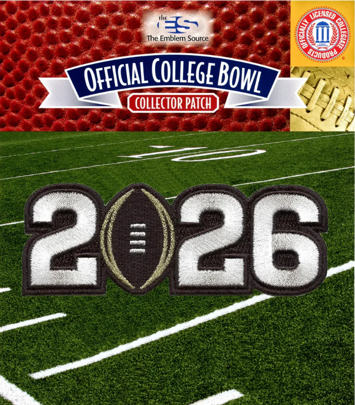 2026 College Football National Championship Game NCAA Jersey Patch Indiana vs Miami
