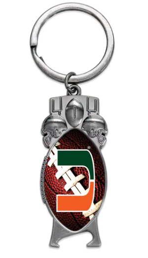 Miami Hurricanes Sculpted Bottle Opener Keychain