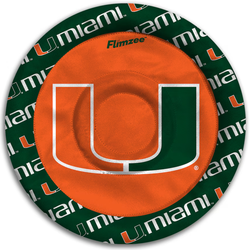 Miami Hurricanes Flimzee Bean Bag Flying Disc