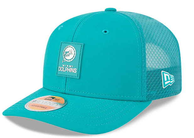 Miami Dolphins New Era 9Seventy Sideline Vintage Logo Snapback Hat - Aqua