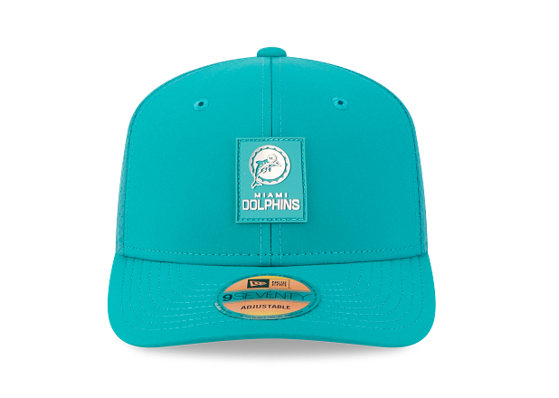 Miami Dolphins New Era 9Seventy Sideline Vintage Logo Snapback Hat - Aqua