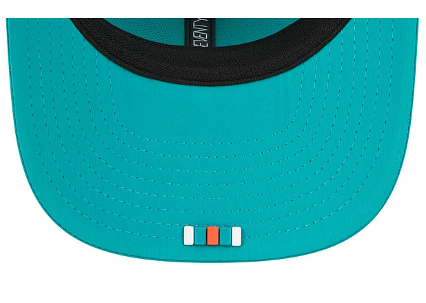 Miami Dolphins New Era 9Seventy Sideline Vintage Logo Snapback Hat - Aqua