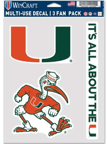 Hurricanes Canes Watch Multi-Use Decal 3 Pack