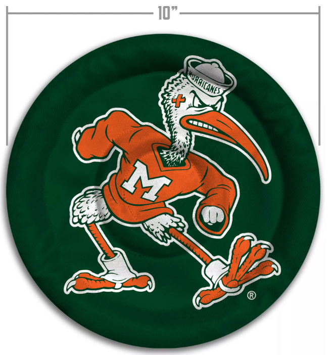 Miami Hurricanes Flimzee Bean Bag Flying Disc