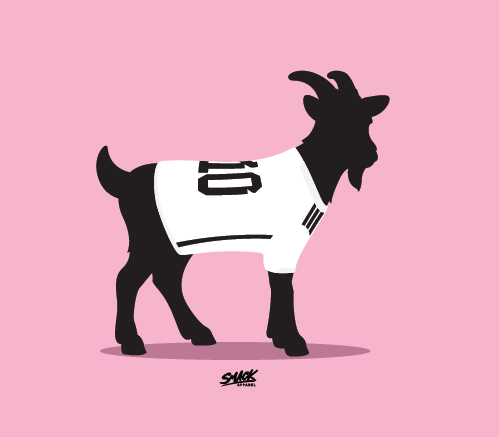 GOAT #10 Toddler T-Shirt for Soccer Fans - Pink