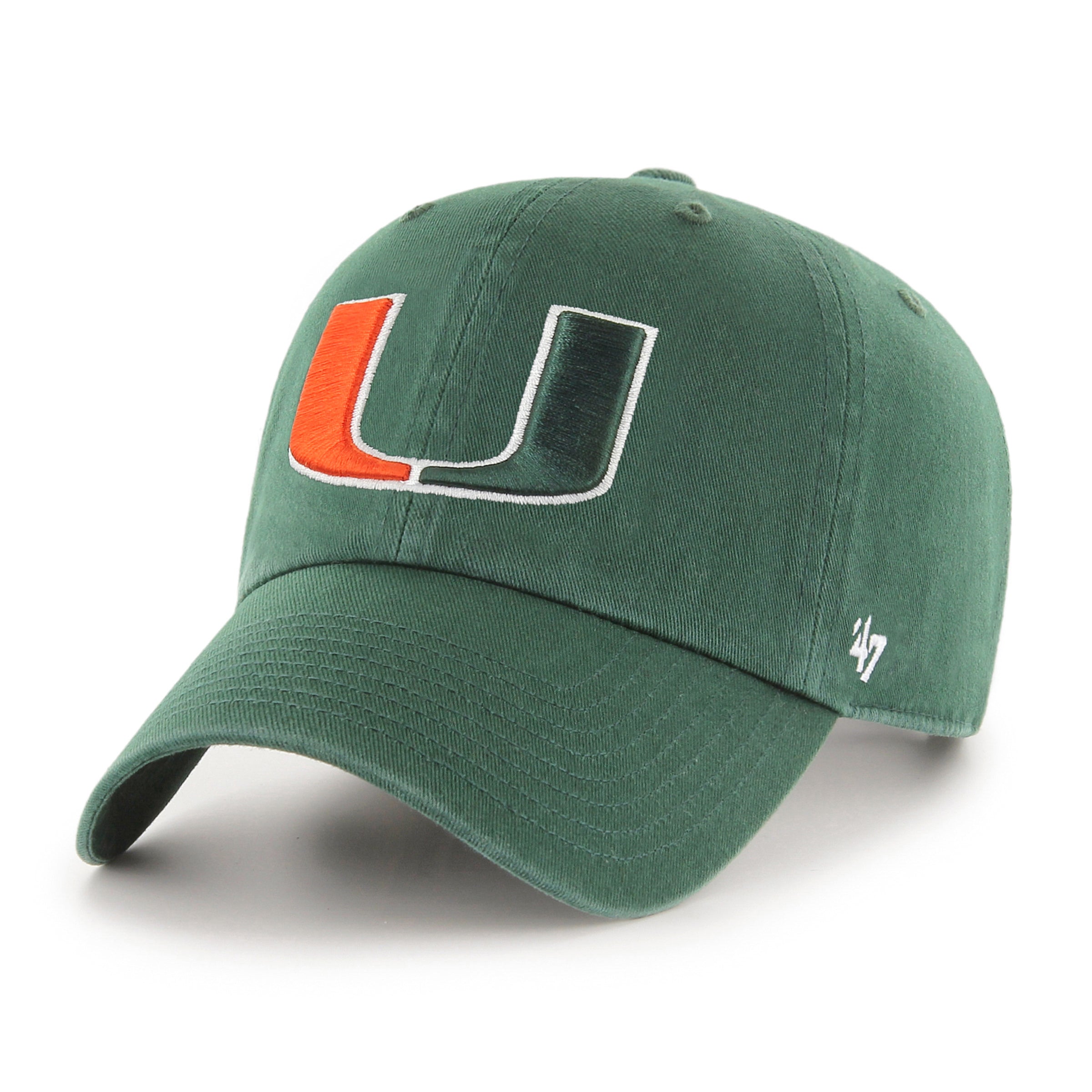 Miami Hurricanes U Clean Up Adjustable Hat - Green