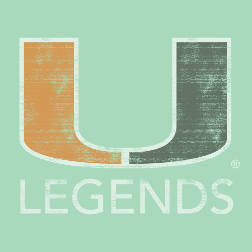 Miami Hurricanes U Legends Dyed T-Shirt - Mint