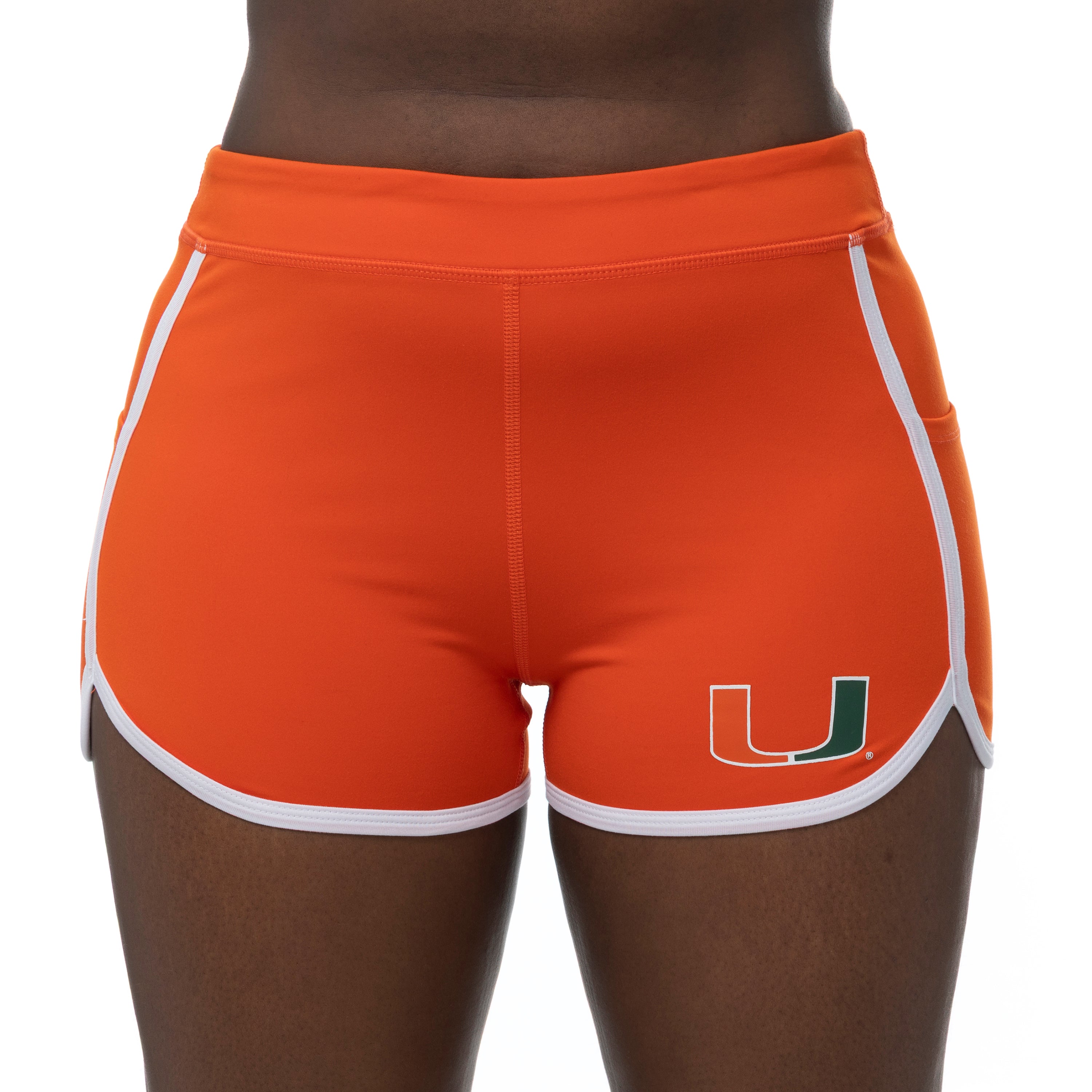 Miami Hurricanes Women's Zoozatz Blitz Shorts - Orange