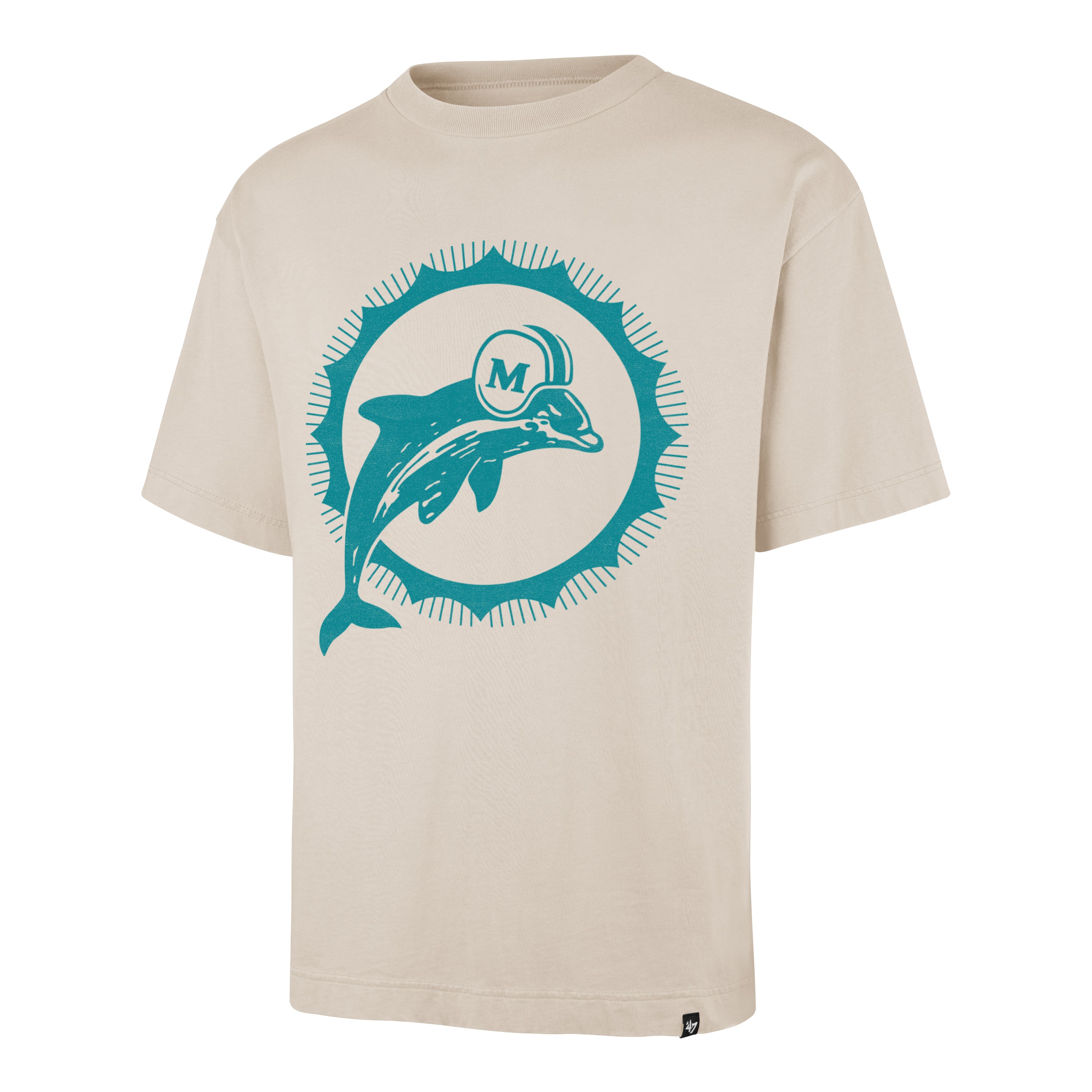 Miami Dolphins '47 Brand Historic Bouldering Imprint Ravine T-Shirt - Mojave