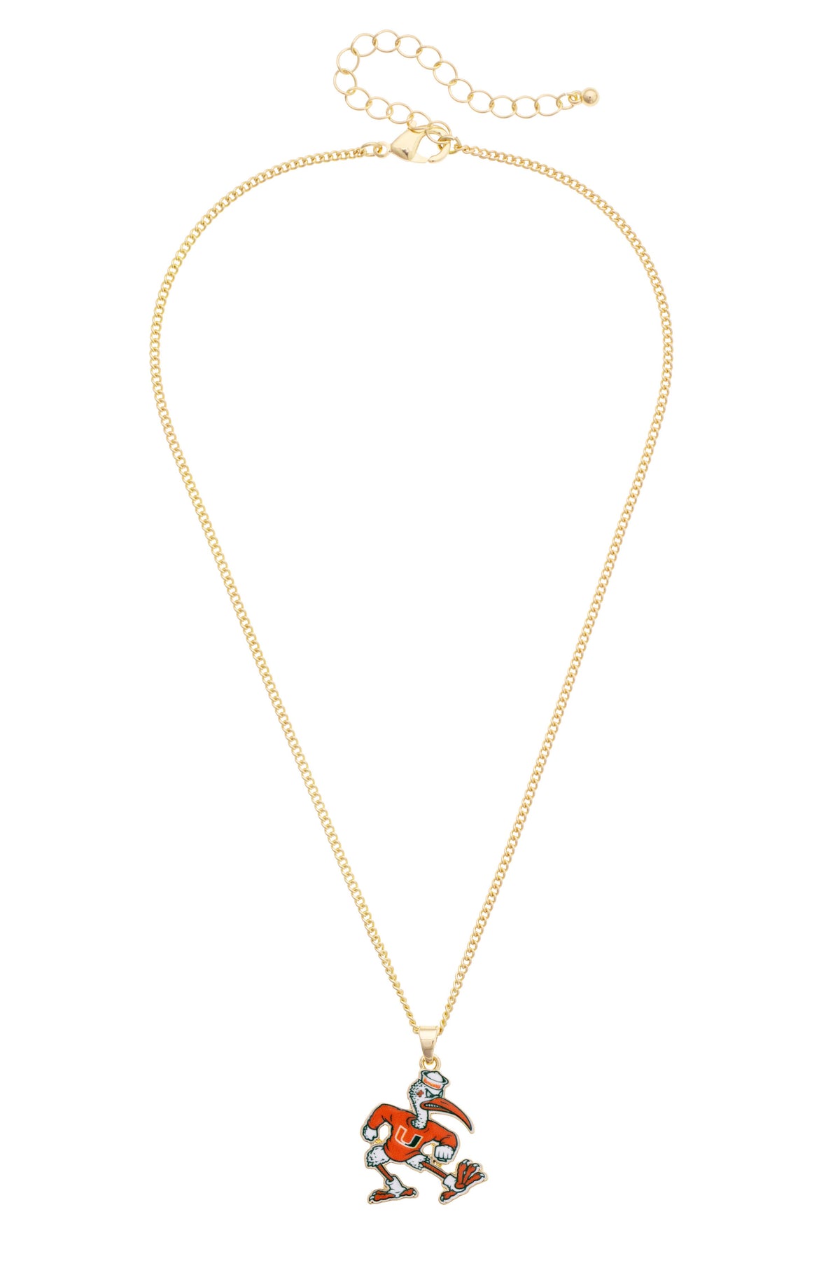 Miami Hurricanes Enamel Icon Necklace