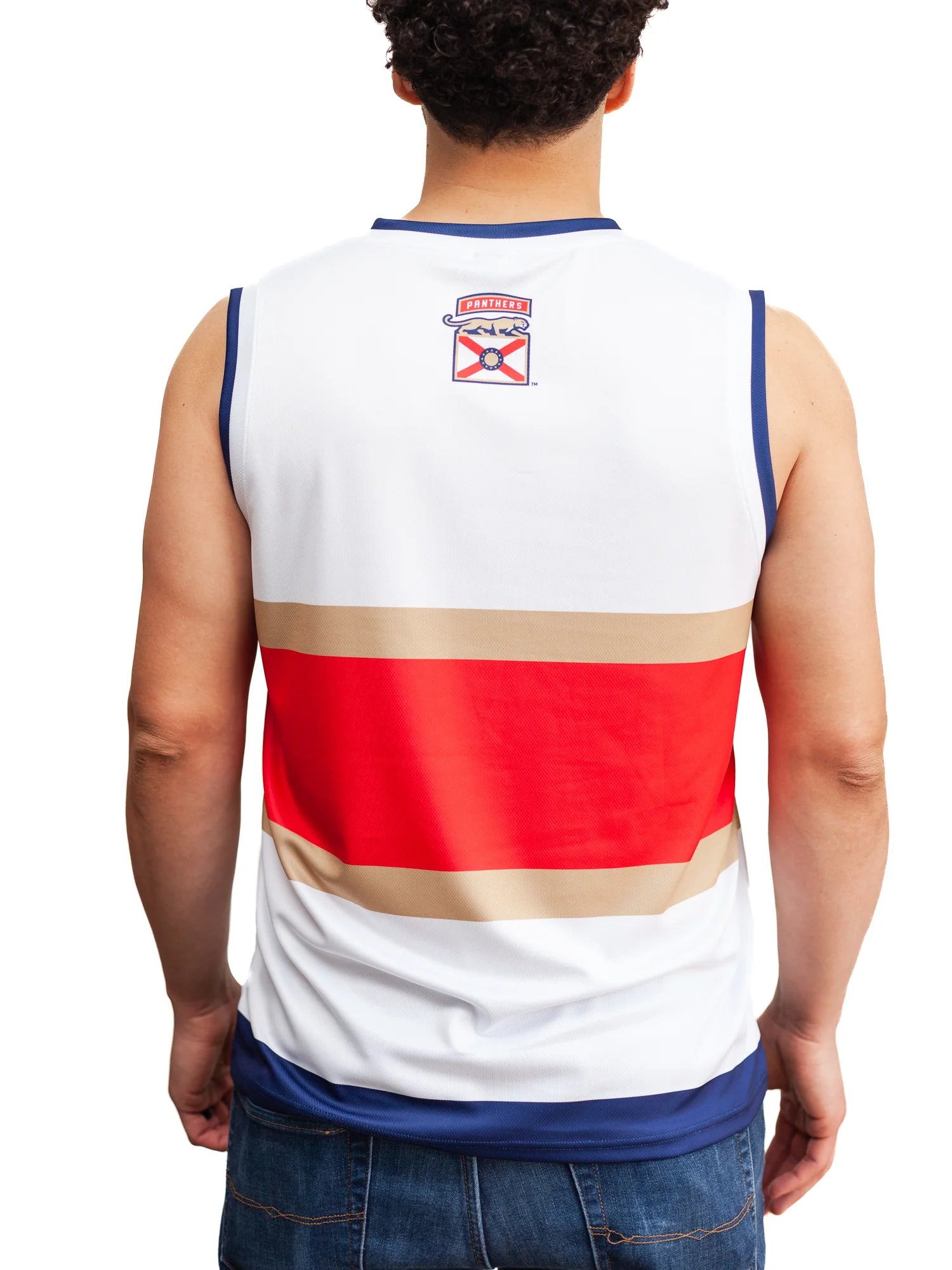 Florida Panthers Bench Clearers Mesh Jersey Hockey Tank - White