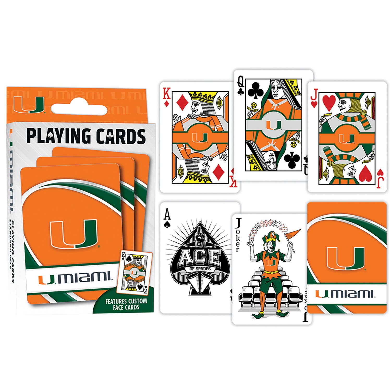 Miami Hurricanes Playing Cards