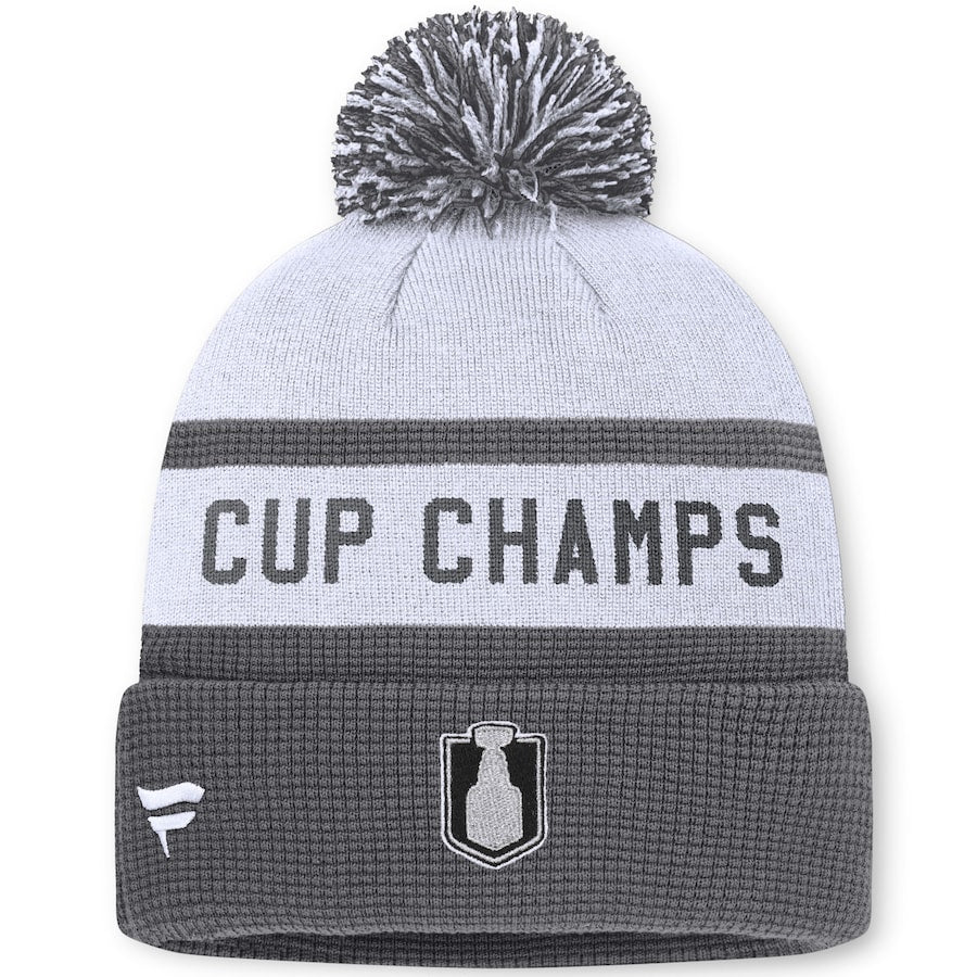 Florida Panthers 2024 Stanley Cup Champs Beanie - Gray