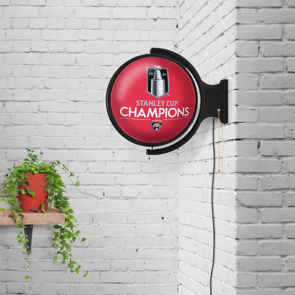 Florida Panthers: Stanley Cup Champions - Rotating Lighted Wall Sign - The Fan - Brand