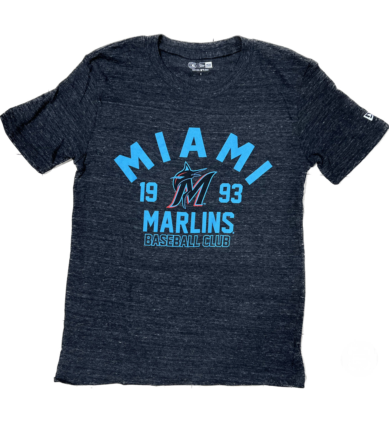 Miami Marlins New Era 'Established' Tri-Bend T-Shirt