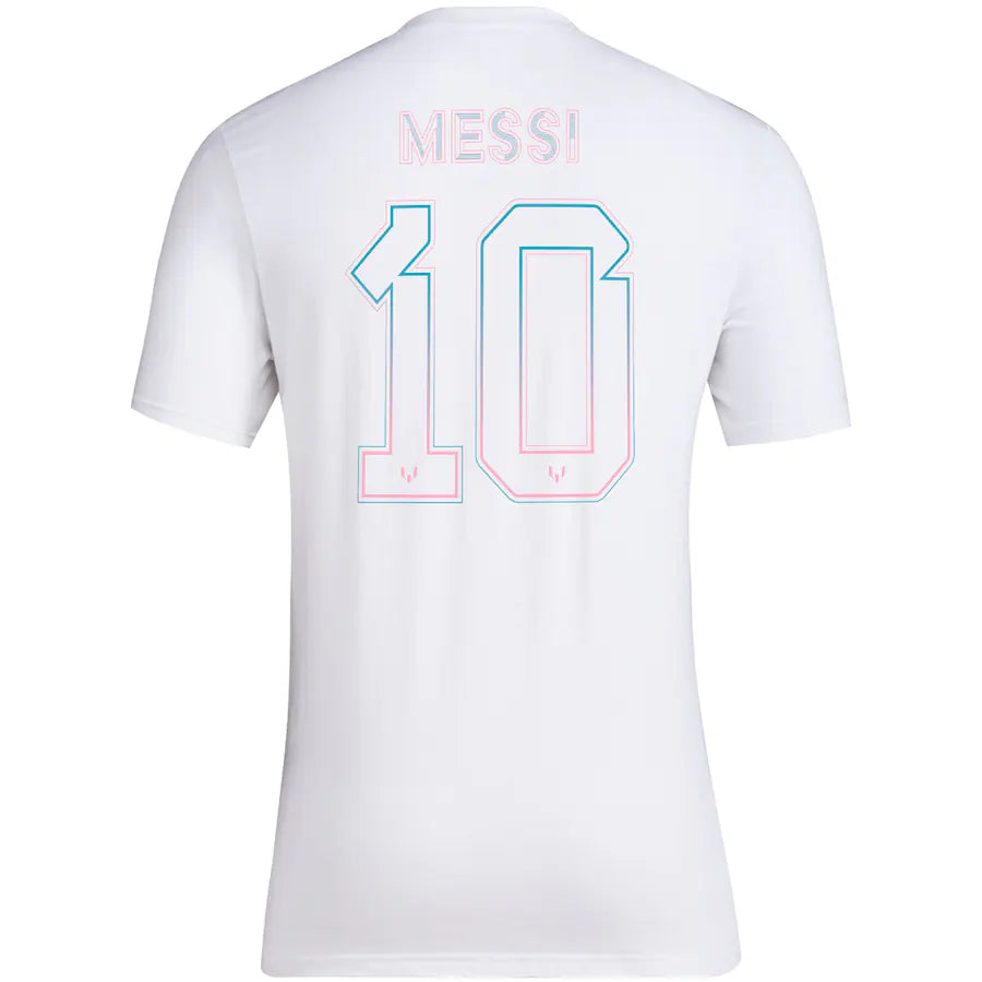 Lionel Messi x adidas Name & Number Logo #10 T-Shirt - White