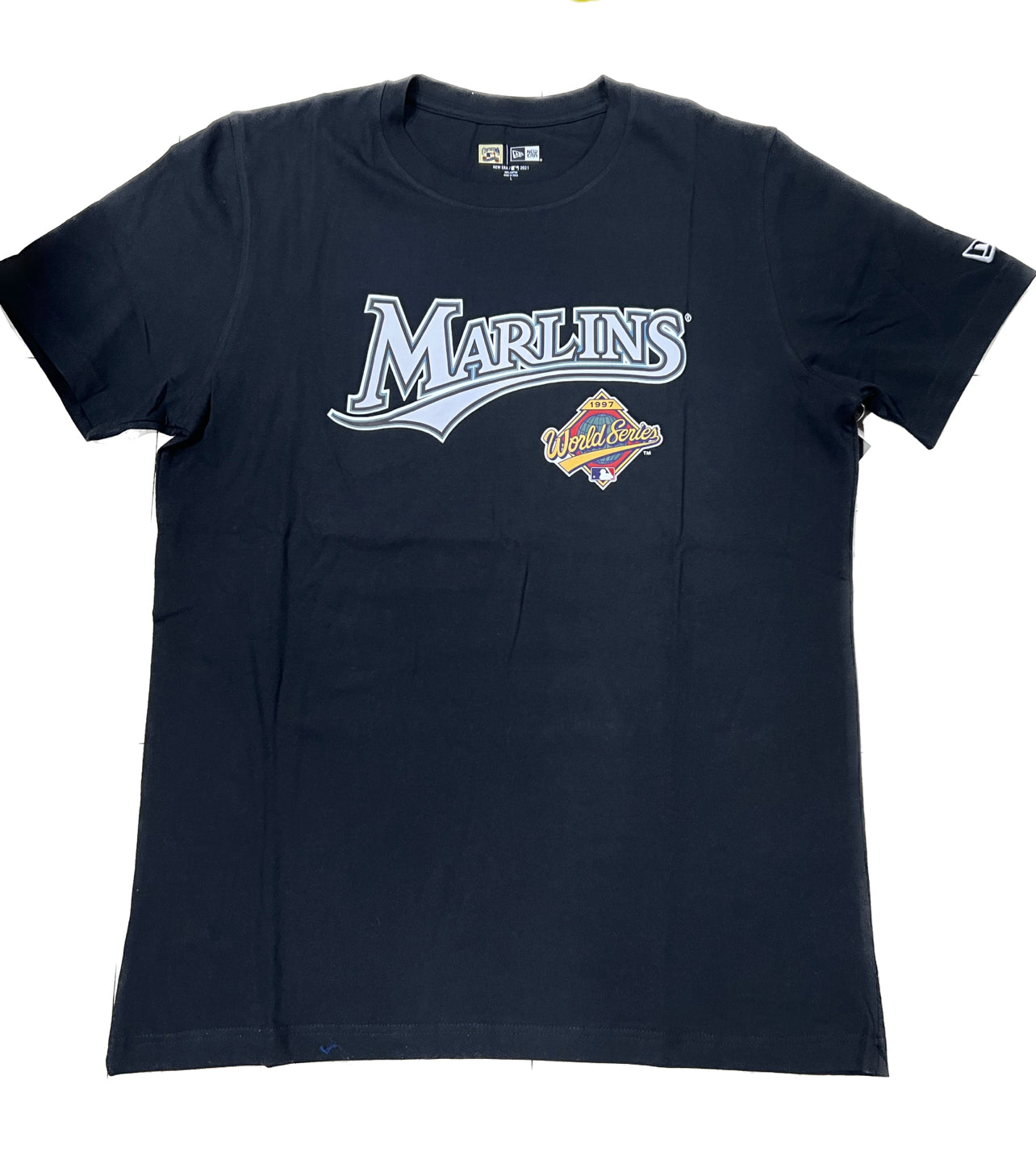 New Era Miami Marlins Cooperstown Collection Florida Marlins 1997 World Series T-Shirt - Black XL
