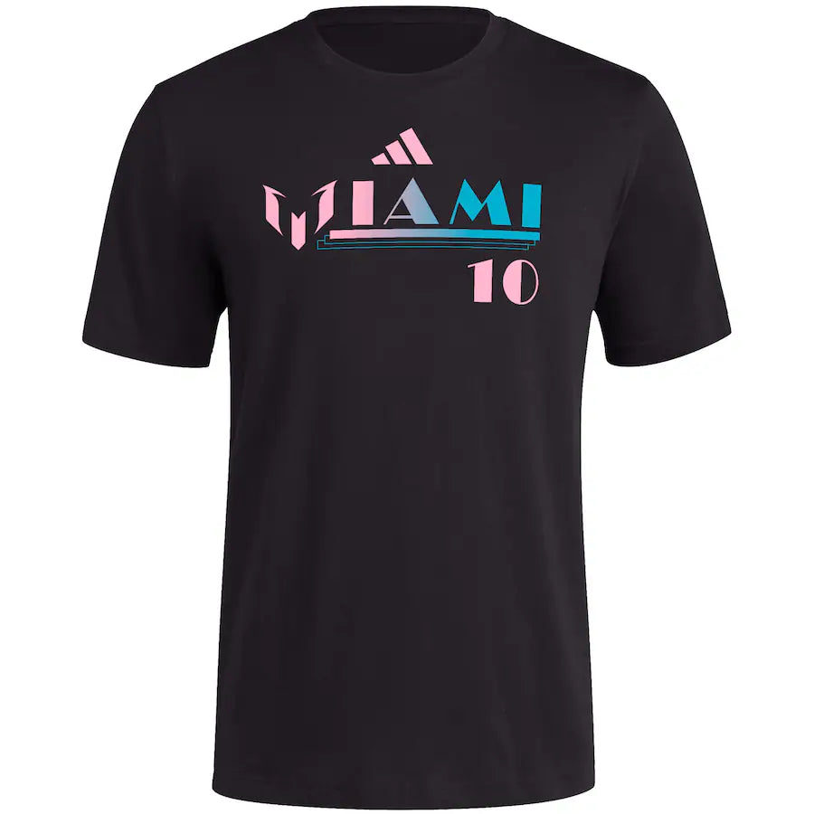 Lionel Messi x adidas “M”iami Logo T-Shirt - Black