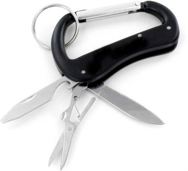 Miami Dolphins Multi-Tool Carabiner Keychain - Black