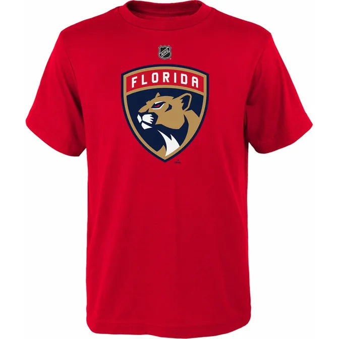 Florida Panthers Primary Logo Youth T-Shirt - Red