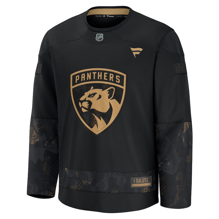 Florida Panthers NHL Men's Military Appreciation Practice Jersey Bla
